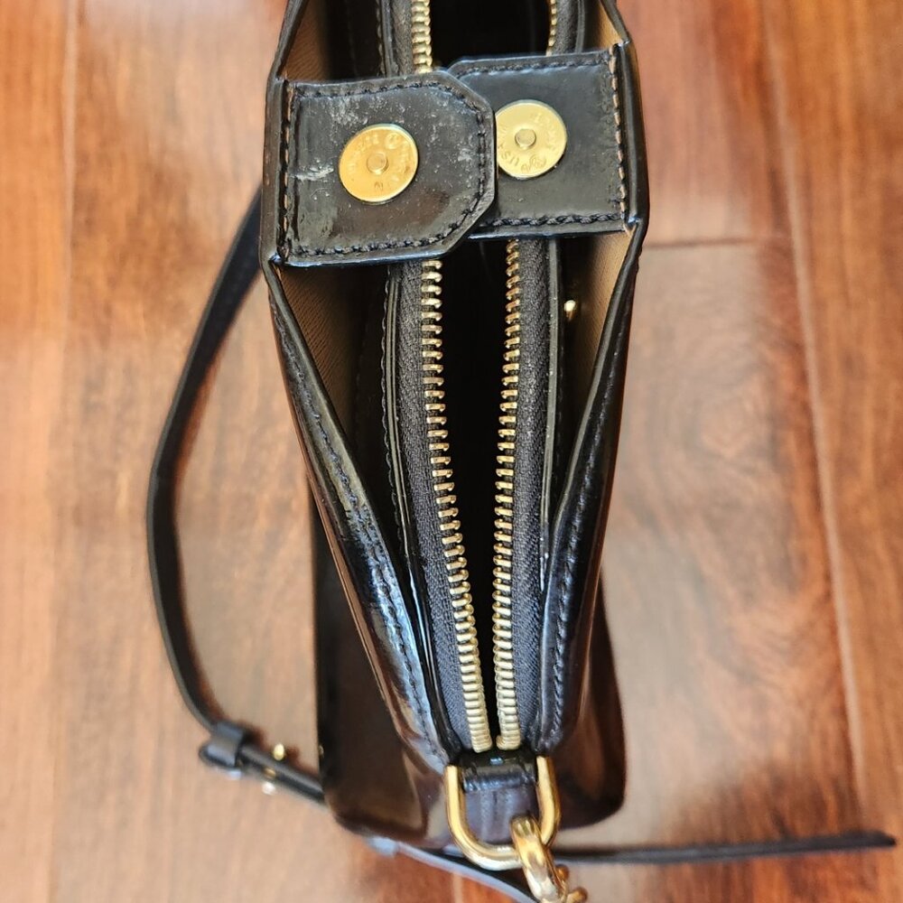 Michael Kors black patent leather shoulder bag - Picture 5 of 5